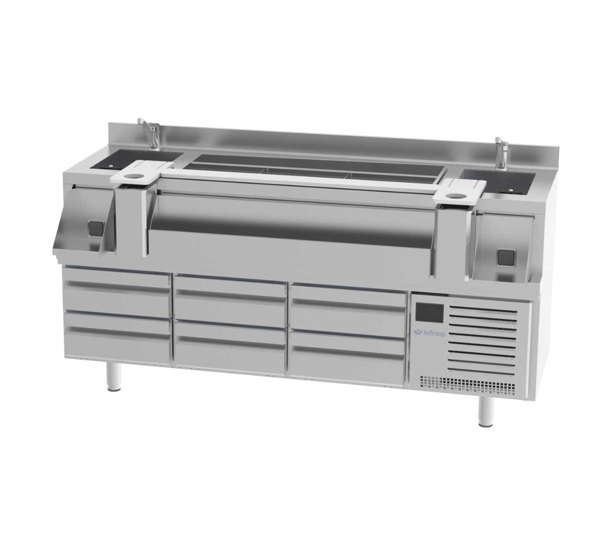 INFRICO - MESA REFRIGERADA COCKTAILS BST 2000 R