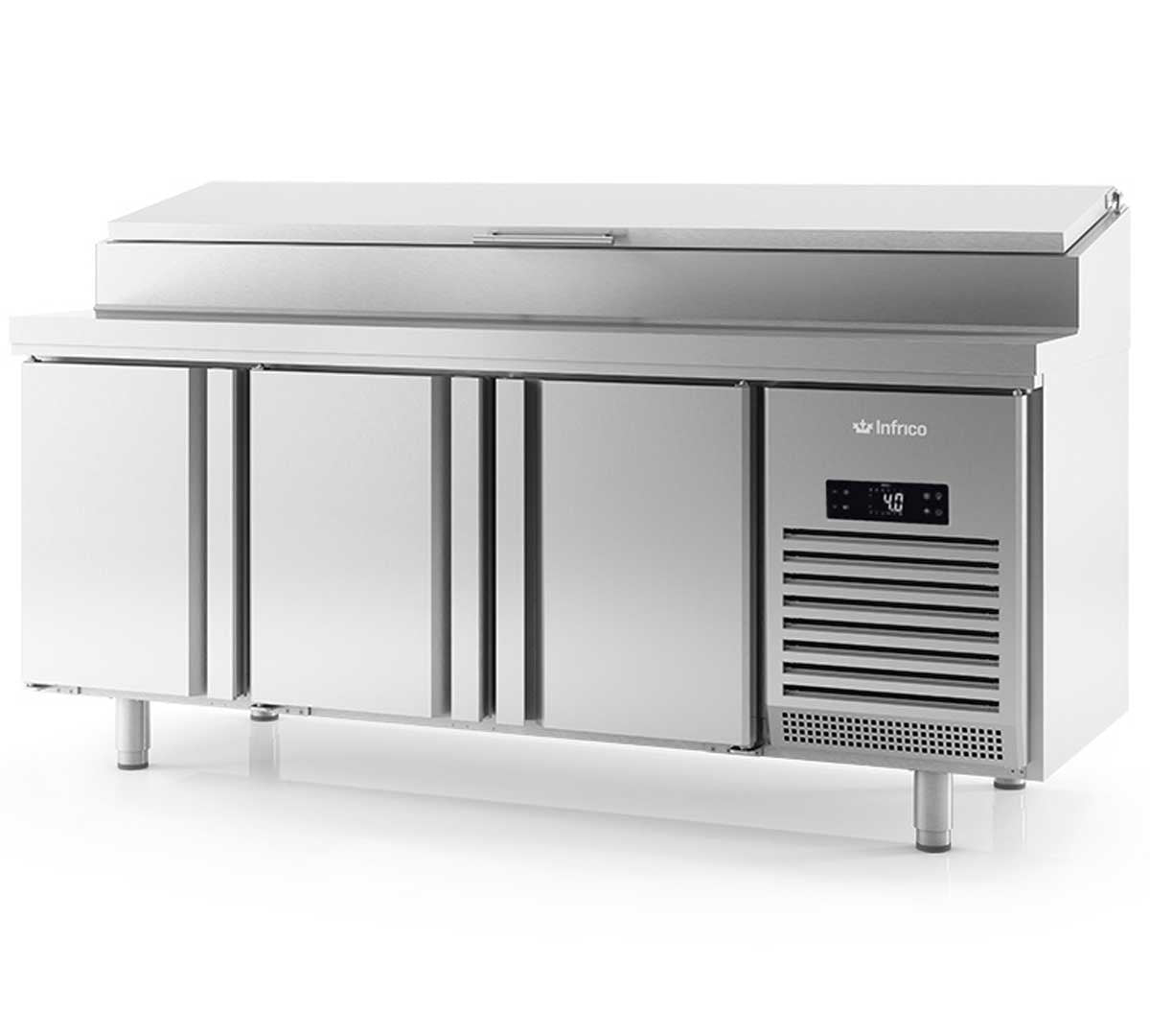 INFRICO - MESA REFRIGERADA PARA ENSALADAS SERIE 700 3 PUERTAS GN 1/1 BMGN1960