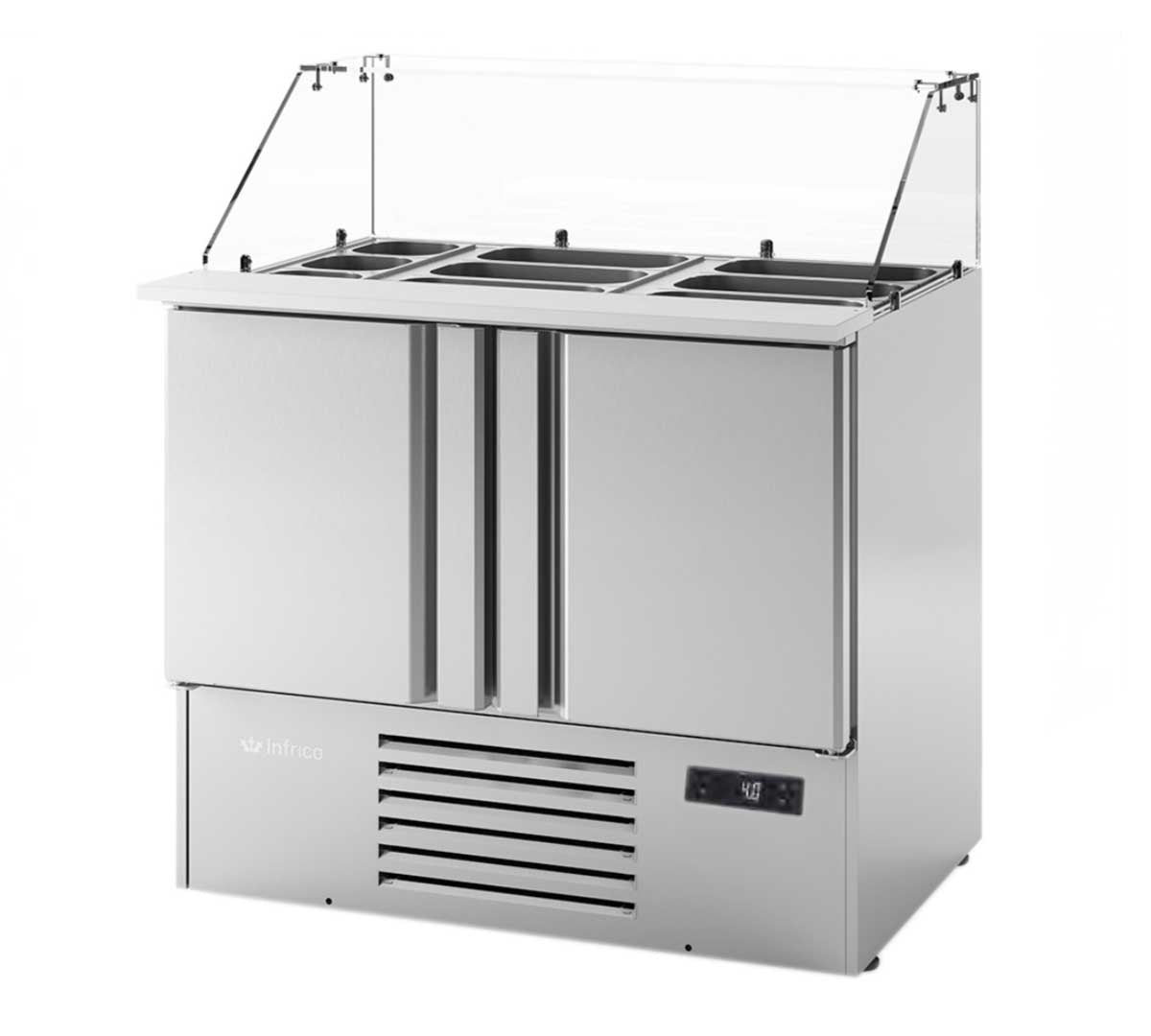 INFRICO - MESA REFRIGERADA ENSALADAS 2 PUERTAS SERIE 700 GN 1/1 ME1000KB
