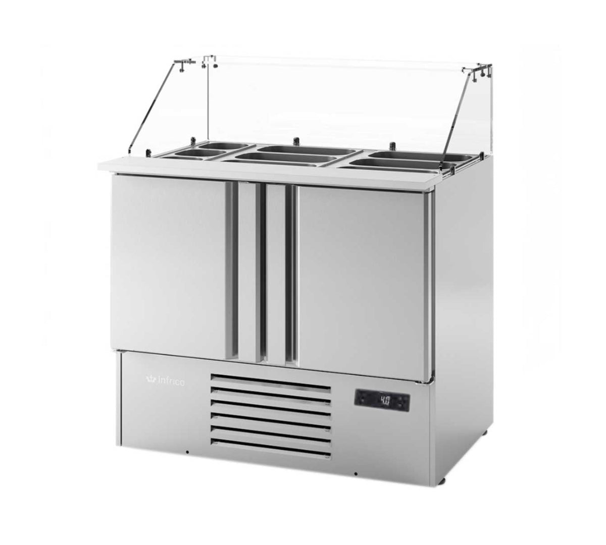 INFRICO - MESA REFRIGERADA ENSALADAS 2 PUERTAS SERIE 700 GN 1/1 ME1000KB