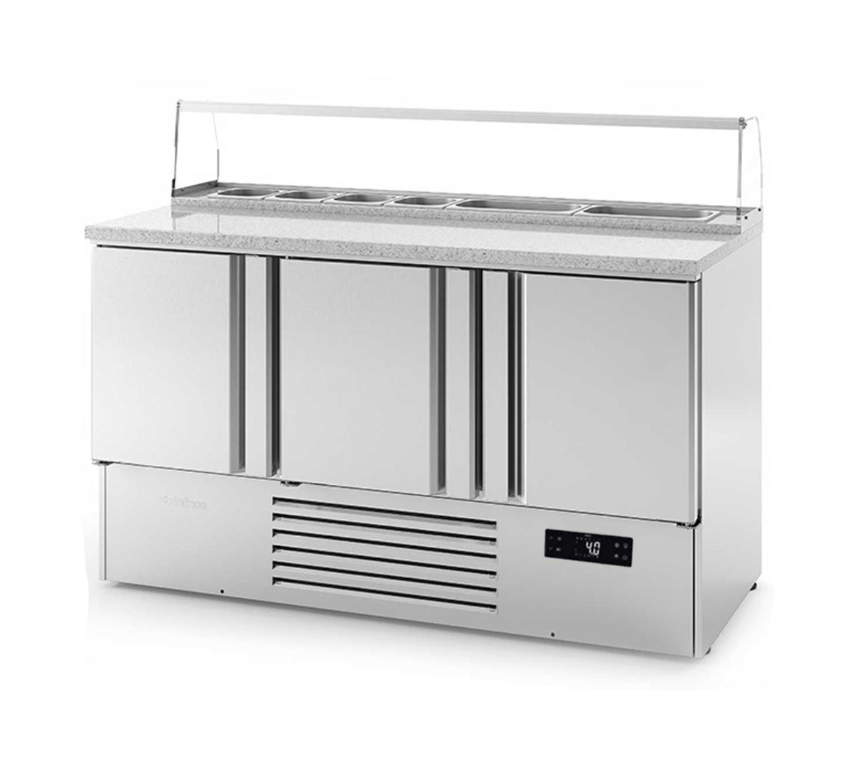 INFRICO - MESA REFRIGERADA PARA PIZZA 3 PUERTAS SERIE 700 GN 1/1 ME1003