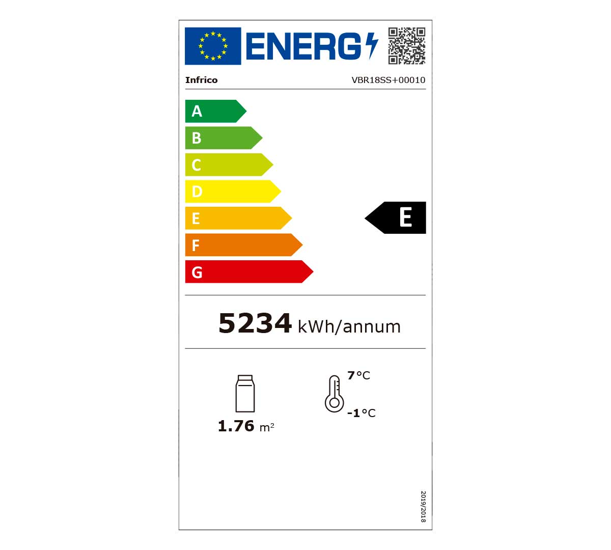 INFRICO - VITRINA SELF SERVICE VBR 18 SS