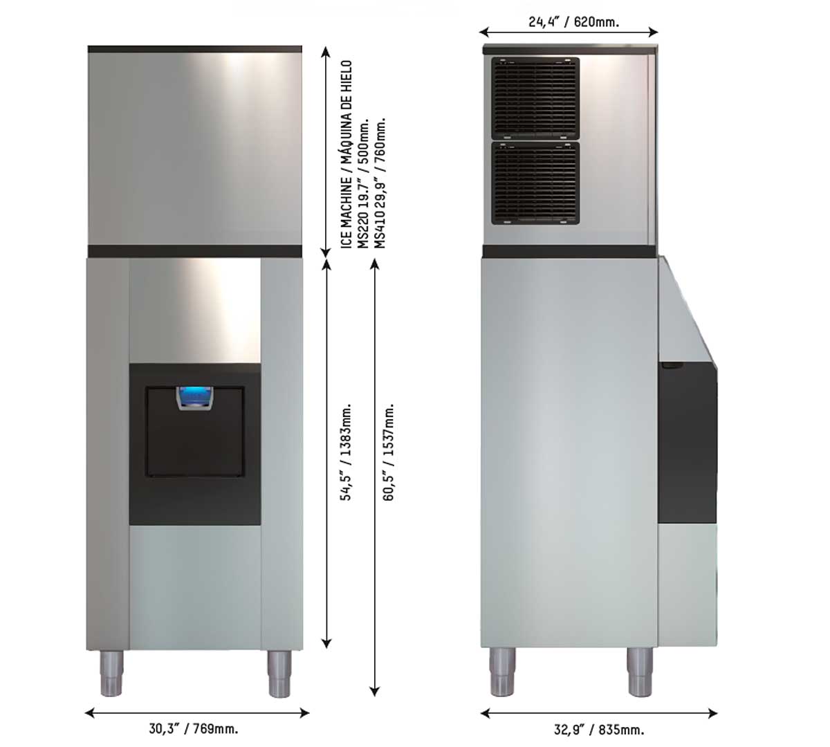 ITV - DISPENSADOR DE HIELO SIRION DHD 130