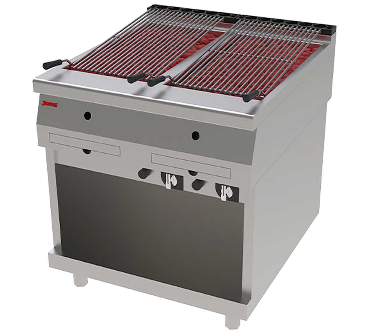 JEMI – PLG90/2 PARRILLA A GAS PIEDRA VOLCÁNICA SERIE 900 – 4 QUEMADORES