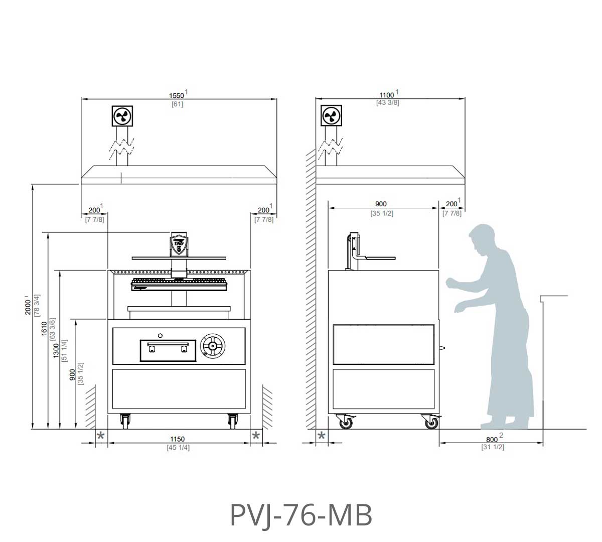 JOSPER – PVJ-76-MB PARRILLA VASCA ANCHO 115