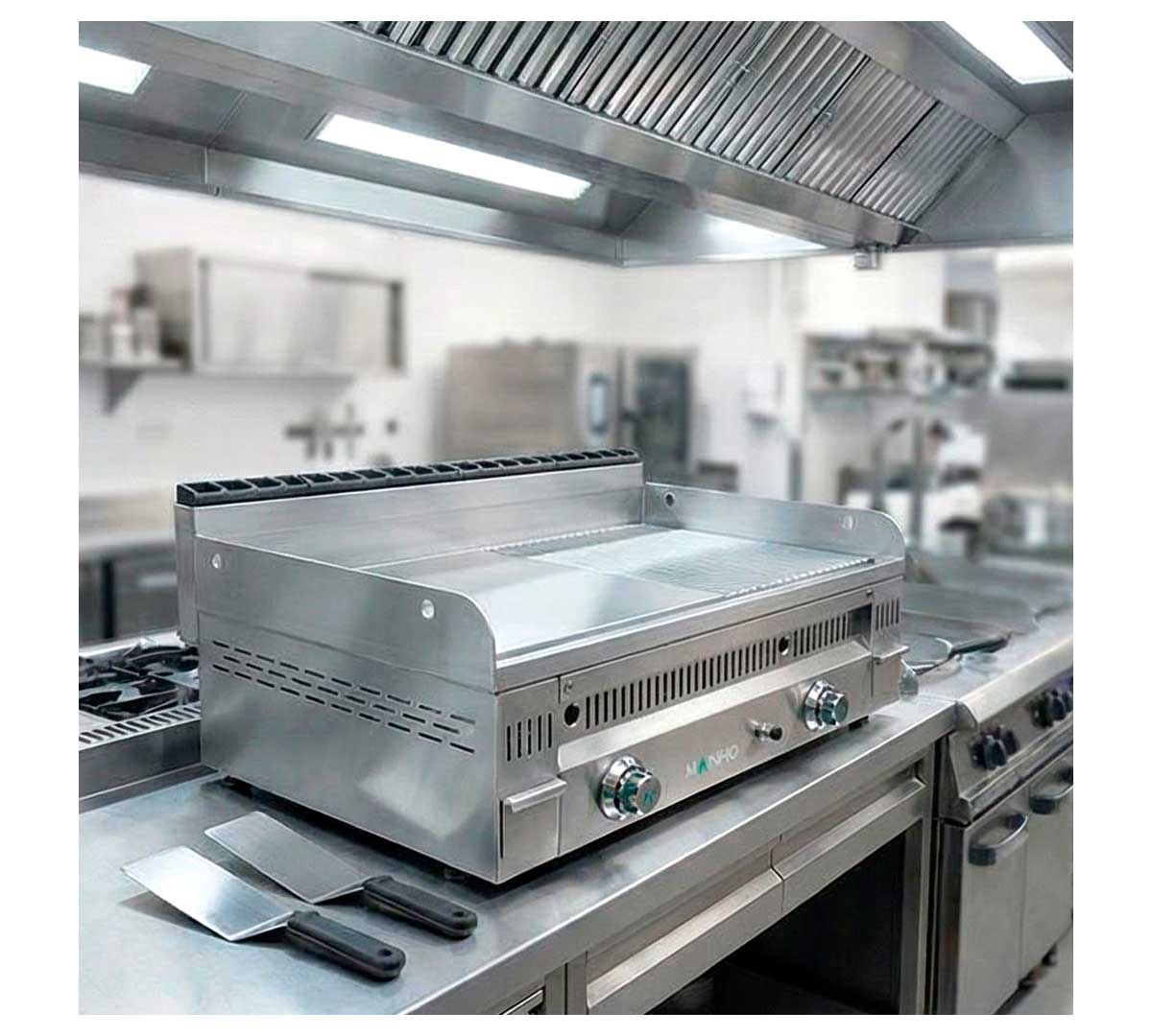 MAINHO - FRY TOP PLR-120 N SERIE EURO-SNACK PLACA MIXTA