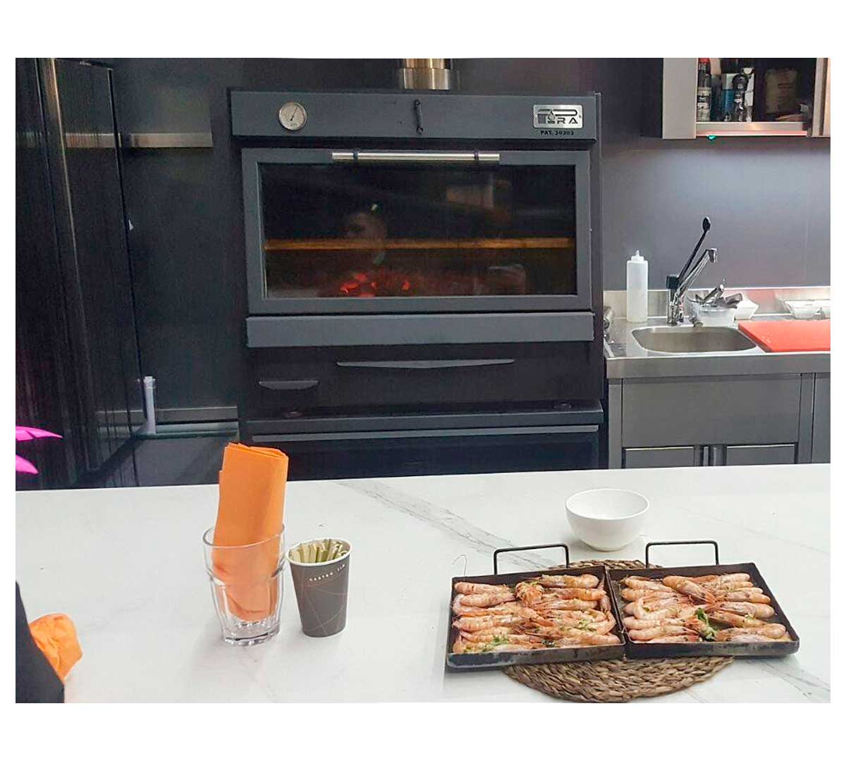 PIRA – HORNO BRASA 80 LUX BLACK AB