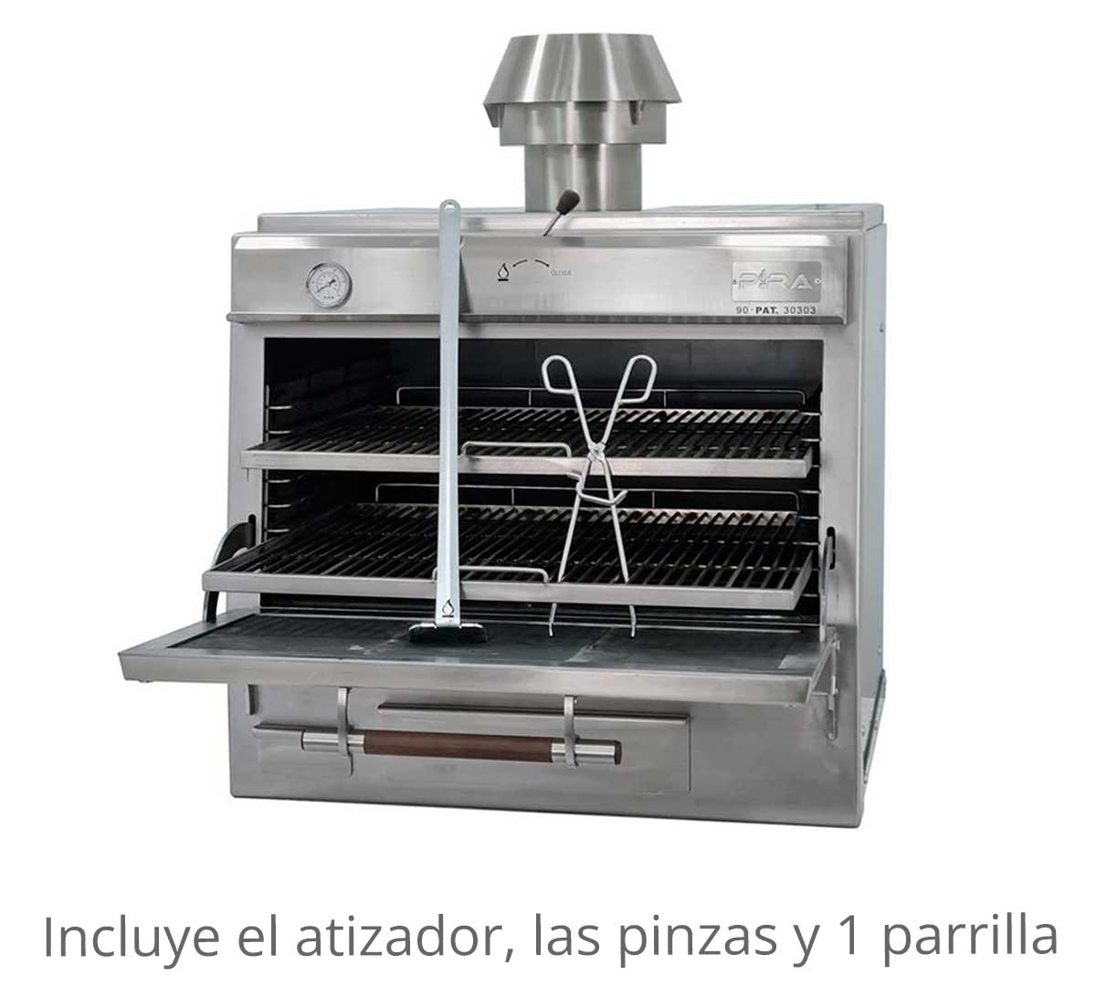 PIRA - HORNO BRASA 90 SILVER SD