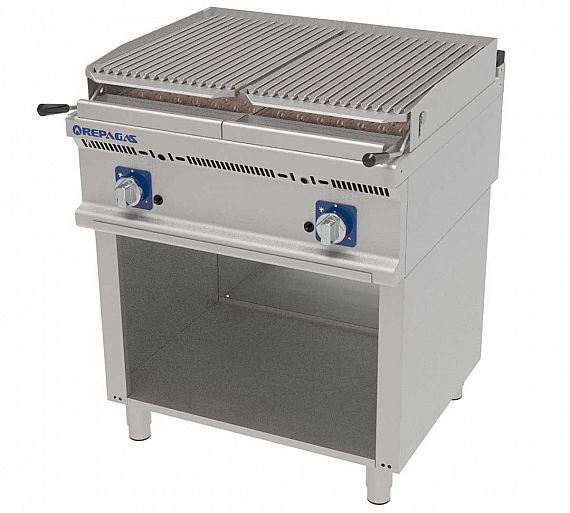 REPAGAS - BARBACOA A GAS POWER LINE SERIE 900 PIE BARG-92/S (2 QUEMADORES)