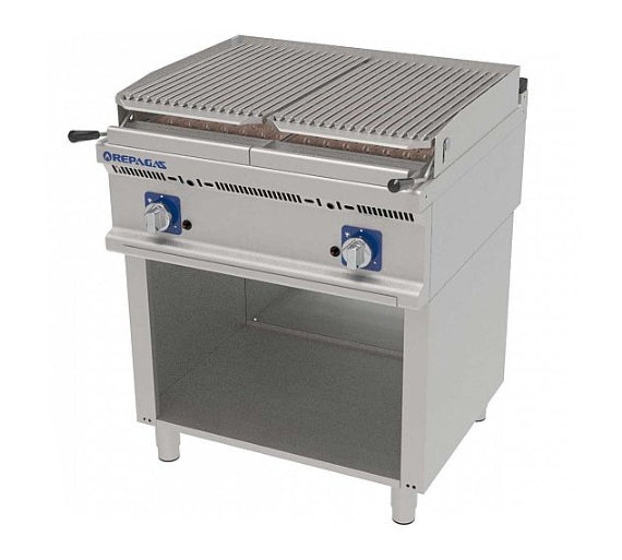 REPAGAS - BARBACOA A GAS POWER LINE SERIE 900 PIE BARG-92/S (2 QUEMADORES)