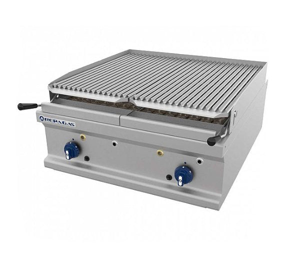 REPAGAS - BARBACOA GAS POWER LINE SERIE 900 SOBREMESA BARG-92M-LC (2 QUEMADORES)