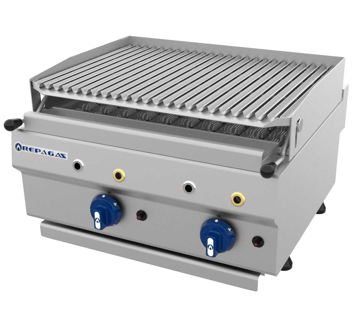 REPAGAS - BARBACOA A GAS SMART LINE SERIE 550 SOBREMESA BAR65 (2 QUEMADORES)