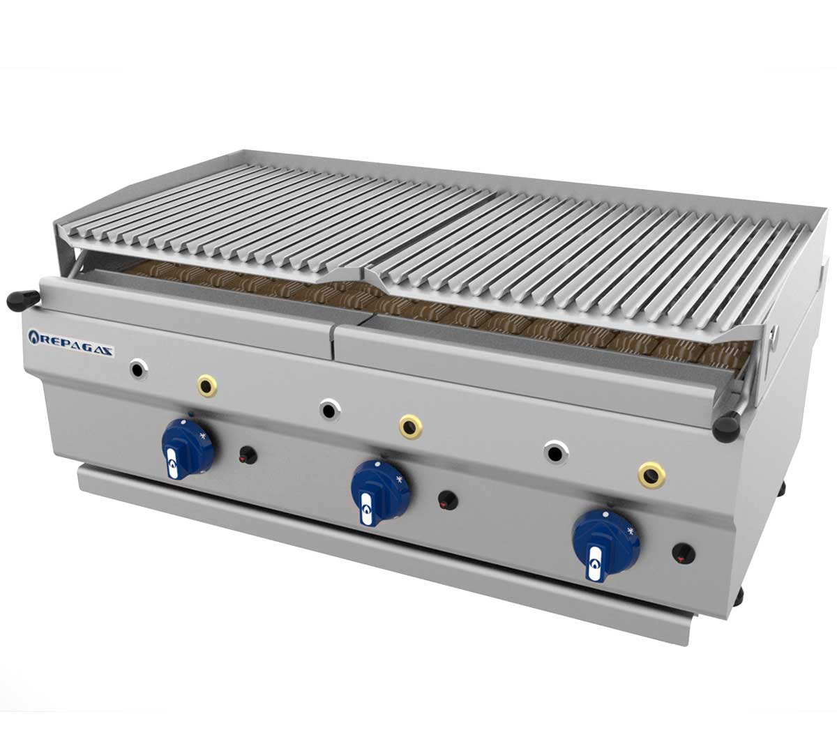 REPAGAS - BARBACOA A GAS SMART LINE SERIE 550 SOBREMESA BAR95 (3 QUEMADORES)