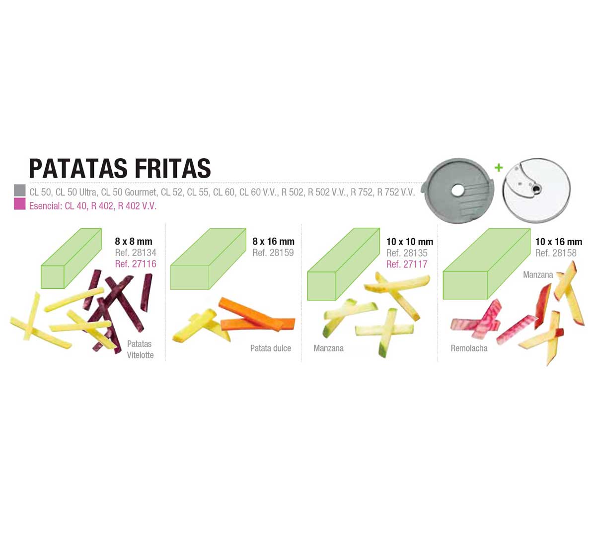 ROBOT COUPE - KIT DE CORTE PATATAS FRITAS EXPERT