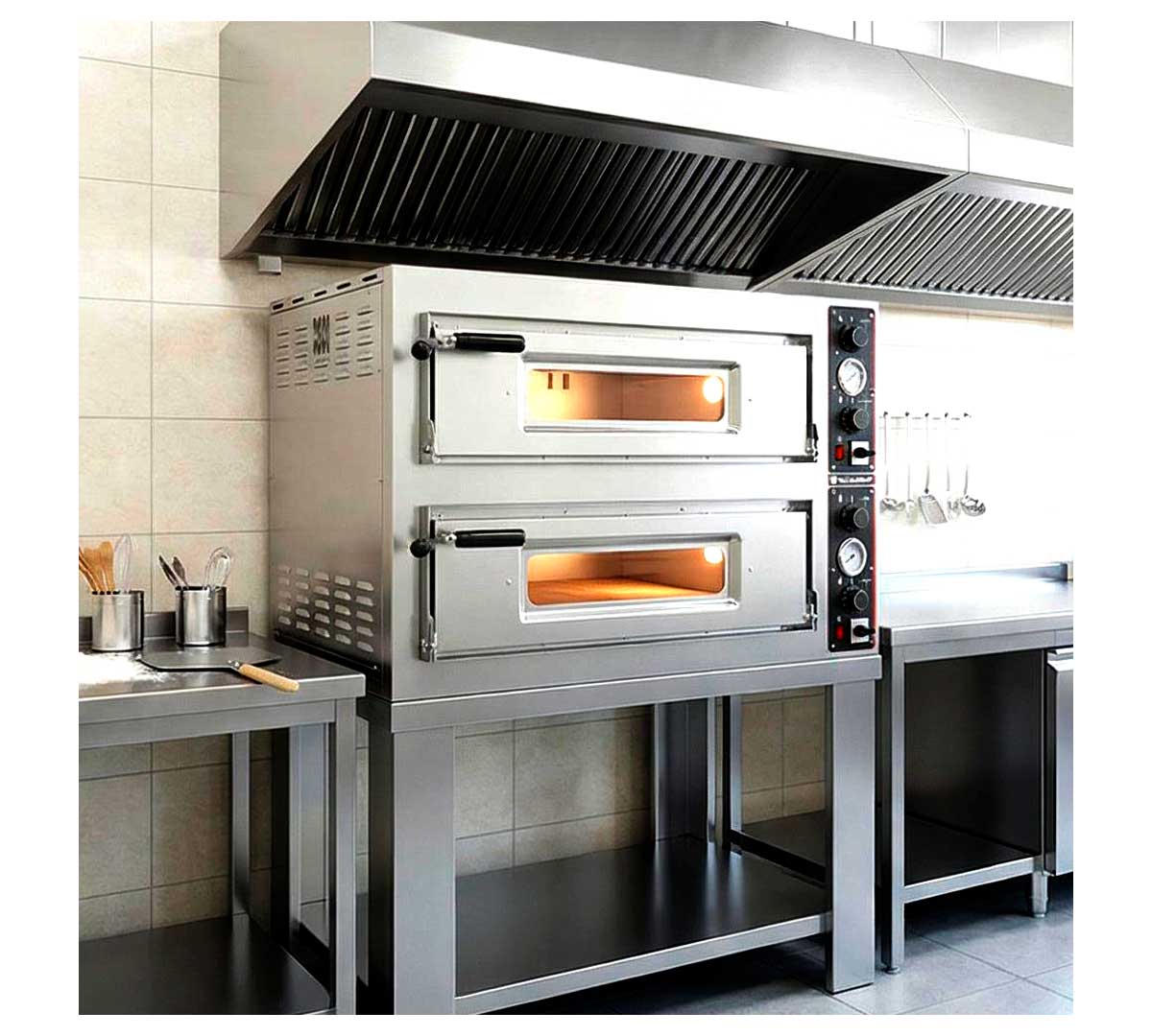 PIZZAGROUP - HORNO PIZZA ENTRY MAX 18 ELÉCTRICO - 2 CÁMARAS - 18 PIZZAS Ø 33CM