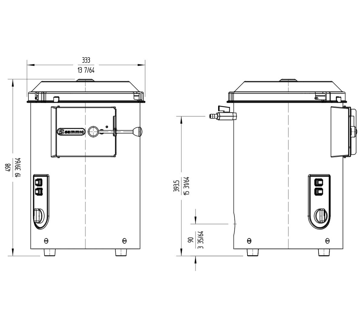 SAMMIC - PELADORA DE PATATAS M-5 - 100KG/H