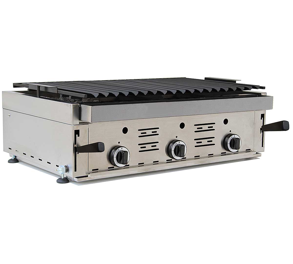 SAVEMAH - BG 120 BARBACOA A GAS CON PIEDRA VOLCÁNICA