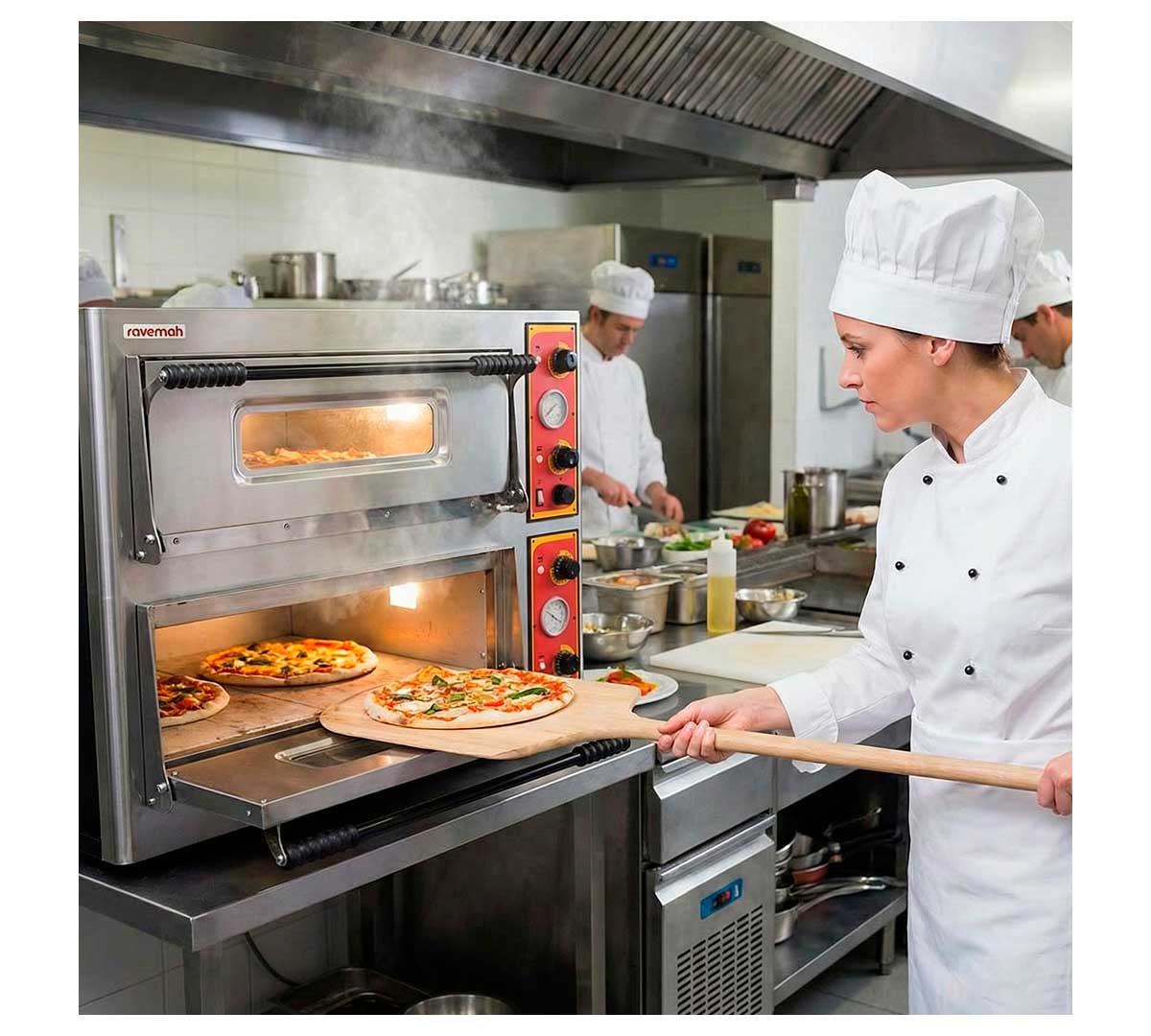 SAVEMAH - HORNO PIZZA BASIC XL 99 ELÉCTRICO - 2 CÁMARAS - 18 PIZZAS Ø 30CM