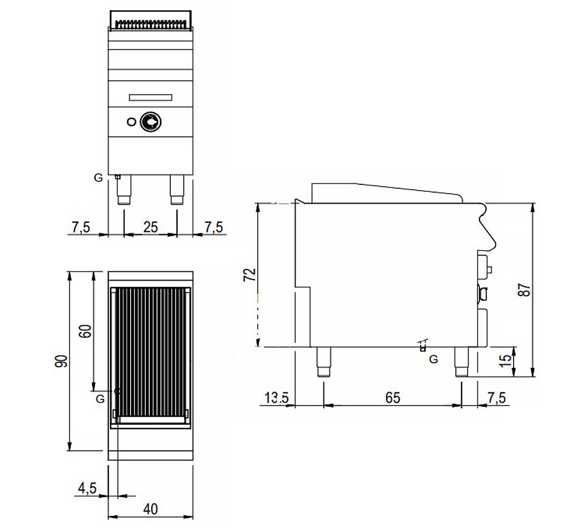 SAVEMAH - SV 94 GRACQE BARBACOA DE AGUA MUEBLE - 1 QUEMADOR