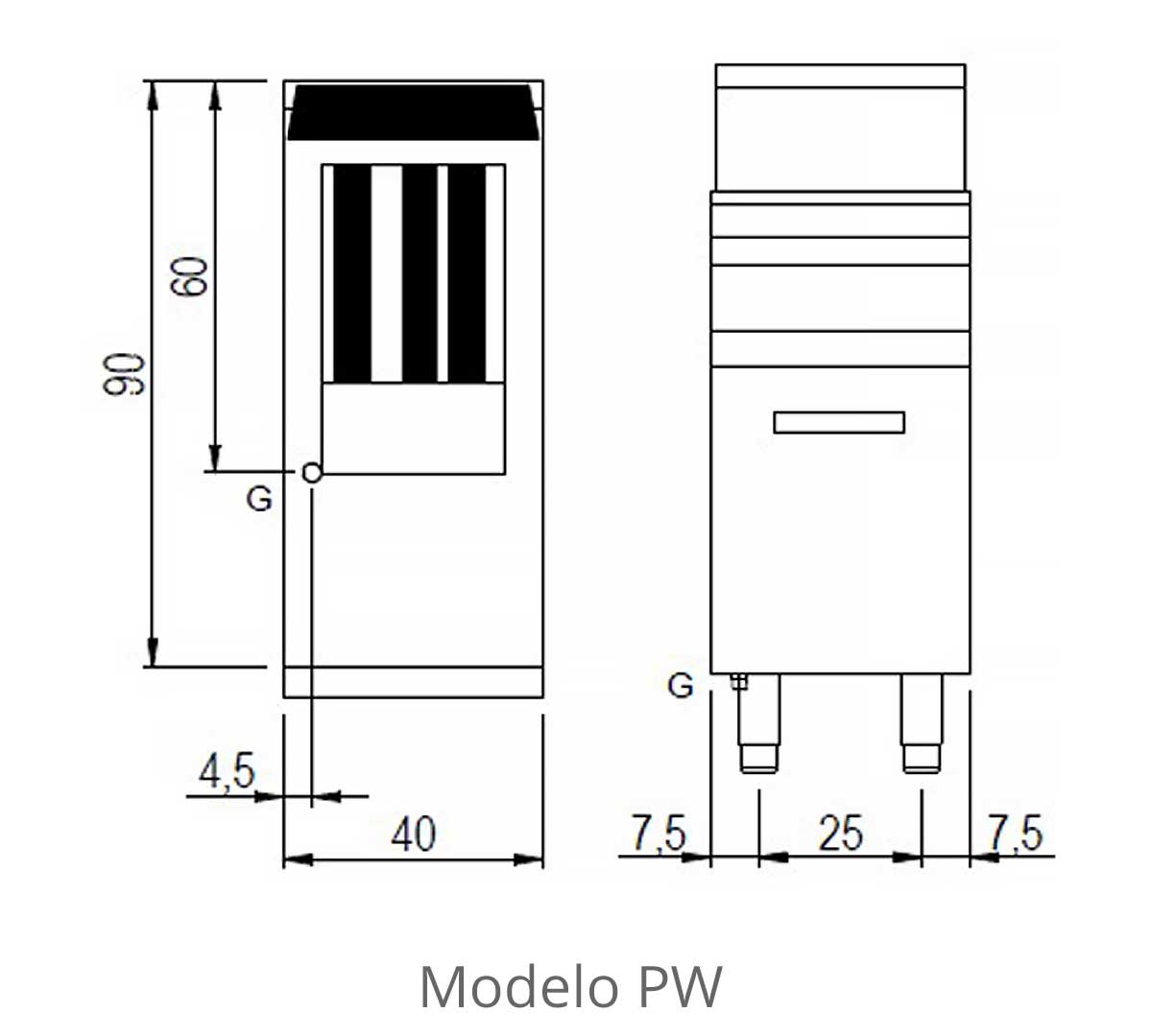 SAVEMAH - S900 FREIDORA A GAS SV 94 MUEBLE