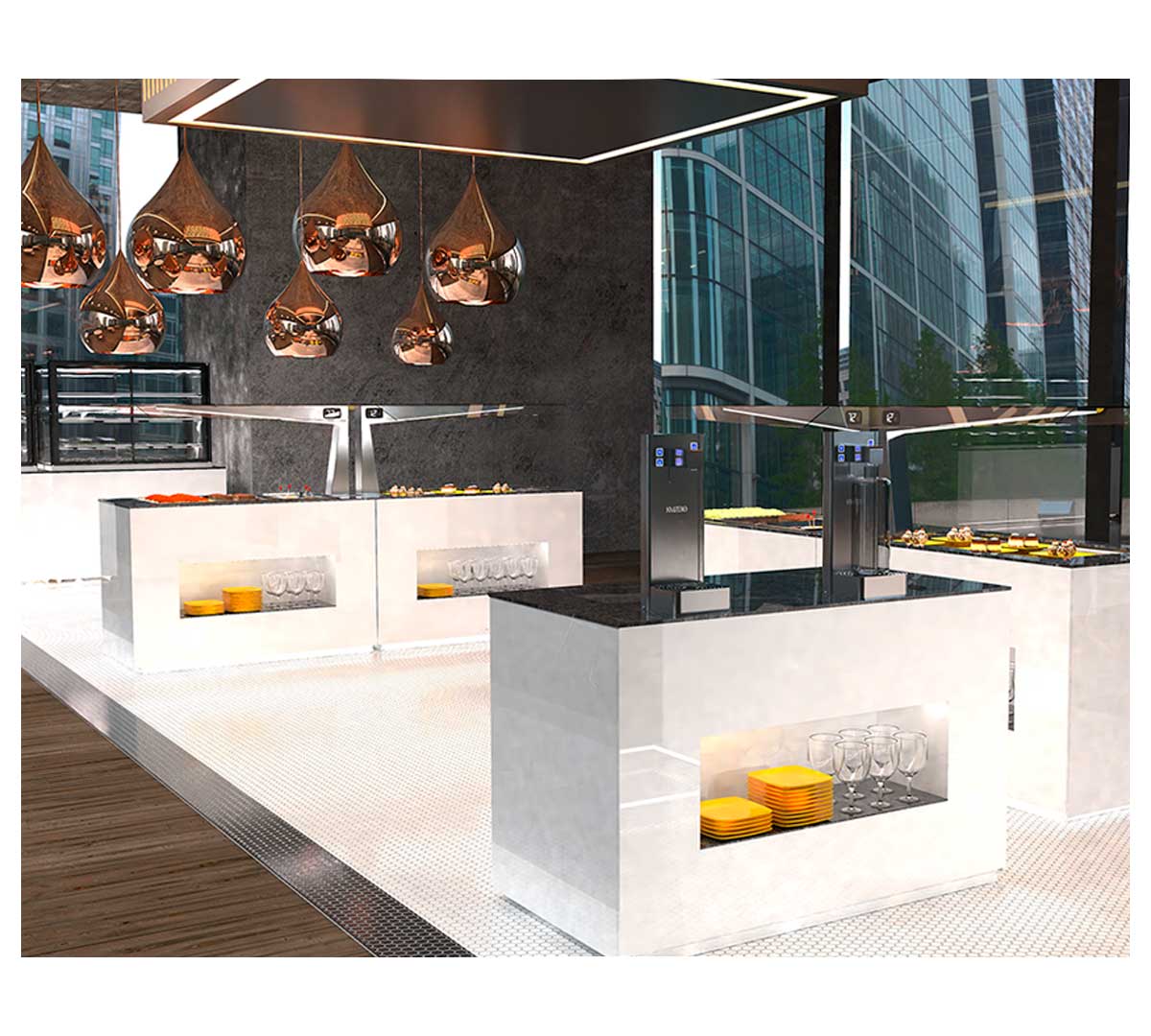 SAYL - BUFFET LINE MÓDULO BASE PLACA CALIENTE SAHARA