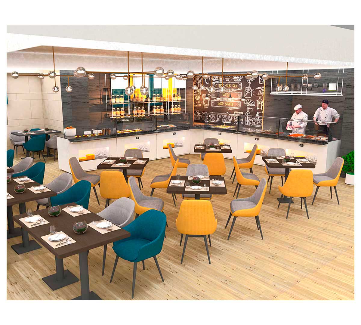 SAYL - BUFFET LINE MÓDULO SELF-SERVICE PLACA FRÍA