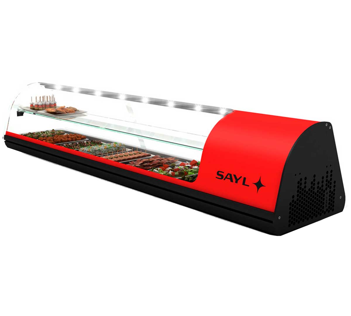 SAYL - VITRINA REFRIGERADA 2 PISOS TAPAS GN