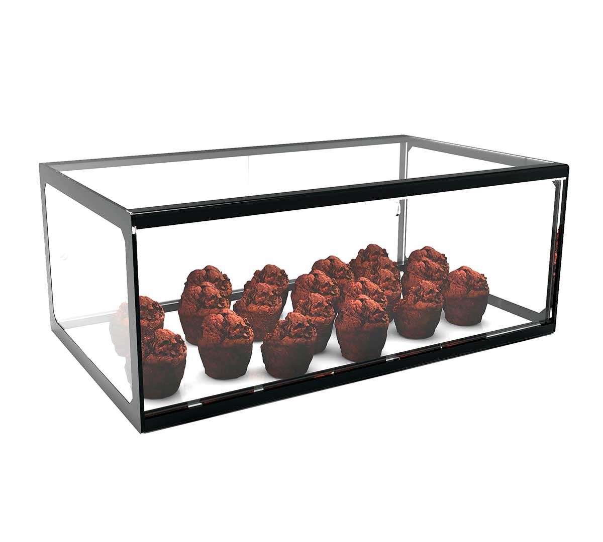 SAYL - EXPOSITOR NEUTRO CRISTAL RECTO 1 PISO