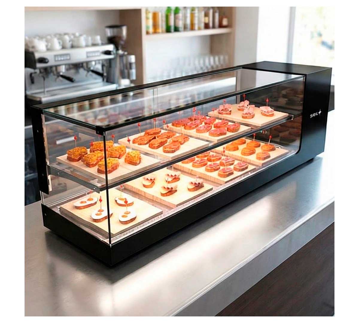 SAYL - VITRINA REFRIGERADA LOGIC 2 PISOS CUBA PLANA