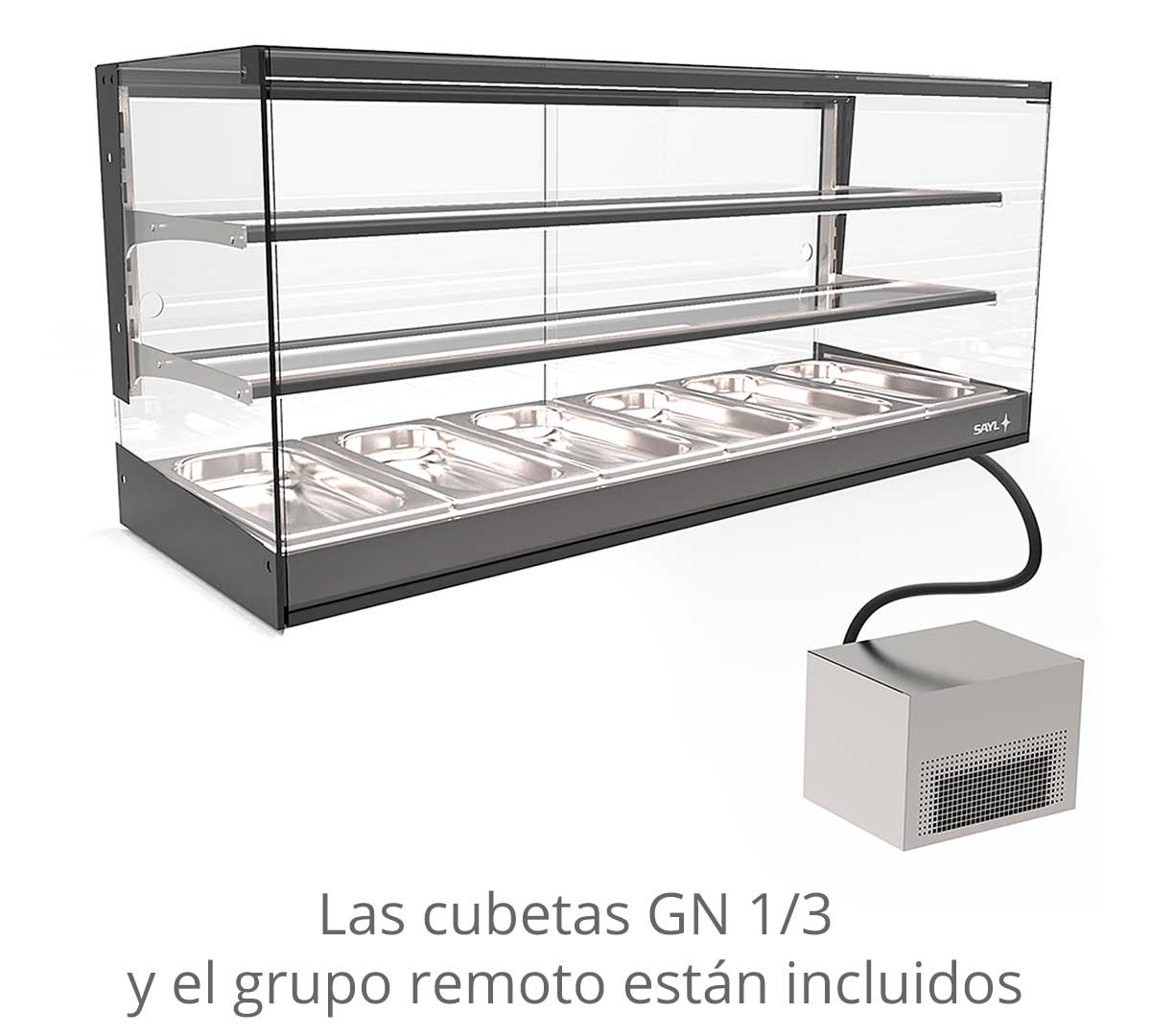 SAYL - VITRINA REFRIGERADA LOGIC TRIPLE GRUPO REMOTO