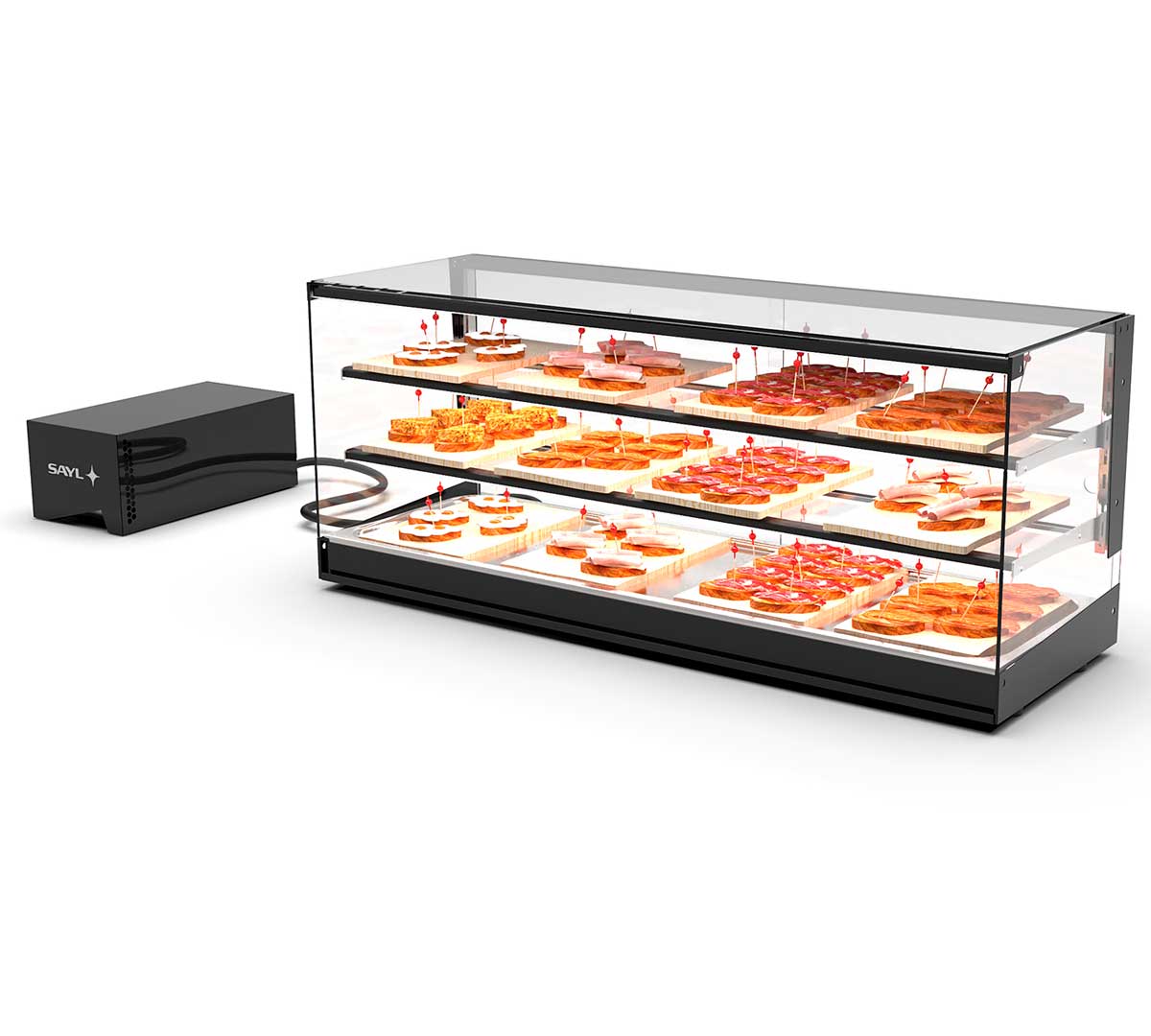 SAYL - VITRINA REFRIGERADA LOGIC TRIPLE GRUPO REMOTO