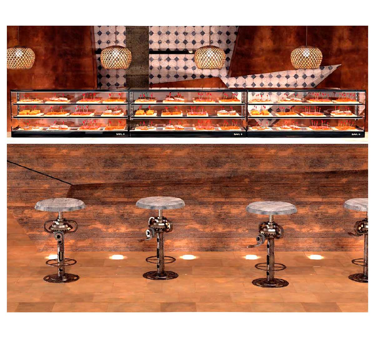 SAYL - VITRINA REFRIGERADA LOGIC TRIPLE GRUPO REMOTO