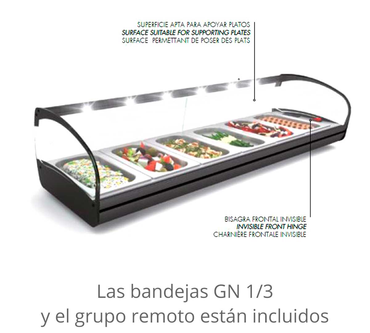 SAYL - VITRINA REFRIGERADA SHARK GRUPO REMOTO GN
