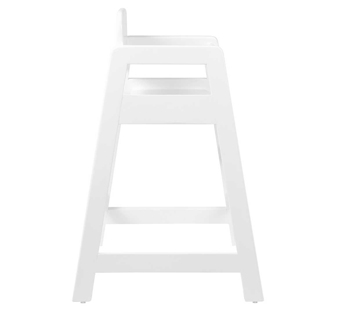 MUEBLES ROMERO - TRONA MADERA BABY ACABADO BLANCO