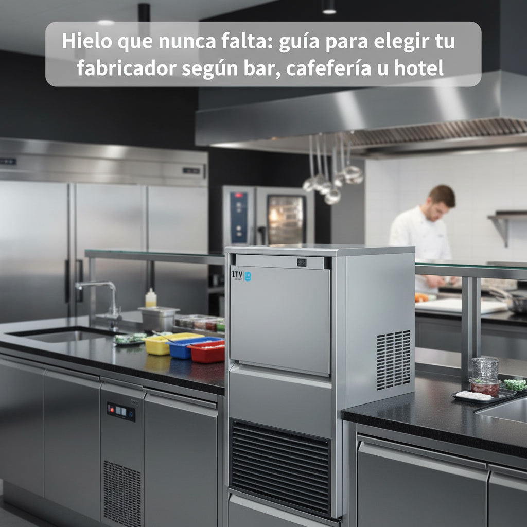 Hielo que nunca falta: guía para elegir tu fabricador según bar, cafetería u hotel