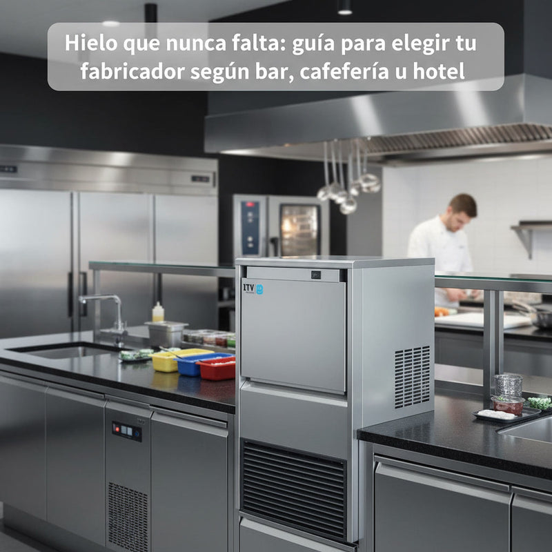 Hielo que nunca falta: guía para elegir tu fabricador según bar, cafetería u hotel