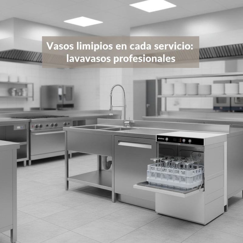 Lavavasos profesional: cómo elegir el de tu bar o cafetería sin equivocarte