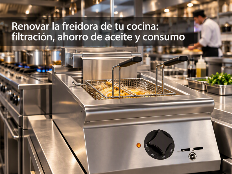 Renovar la freidora de tu cocina: filtración, ahorro de aceite y consumo