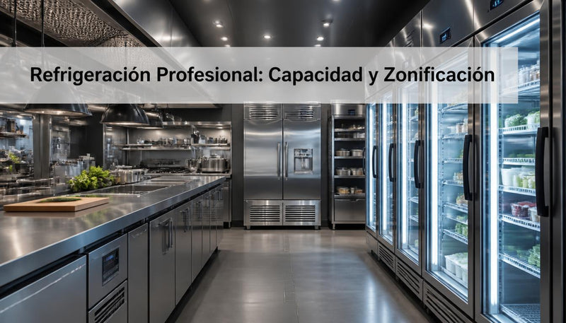 Refrigeración Profesional en Cocina: Cómo Calcular Capacidad y Zonificación Sin Errores