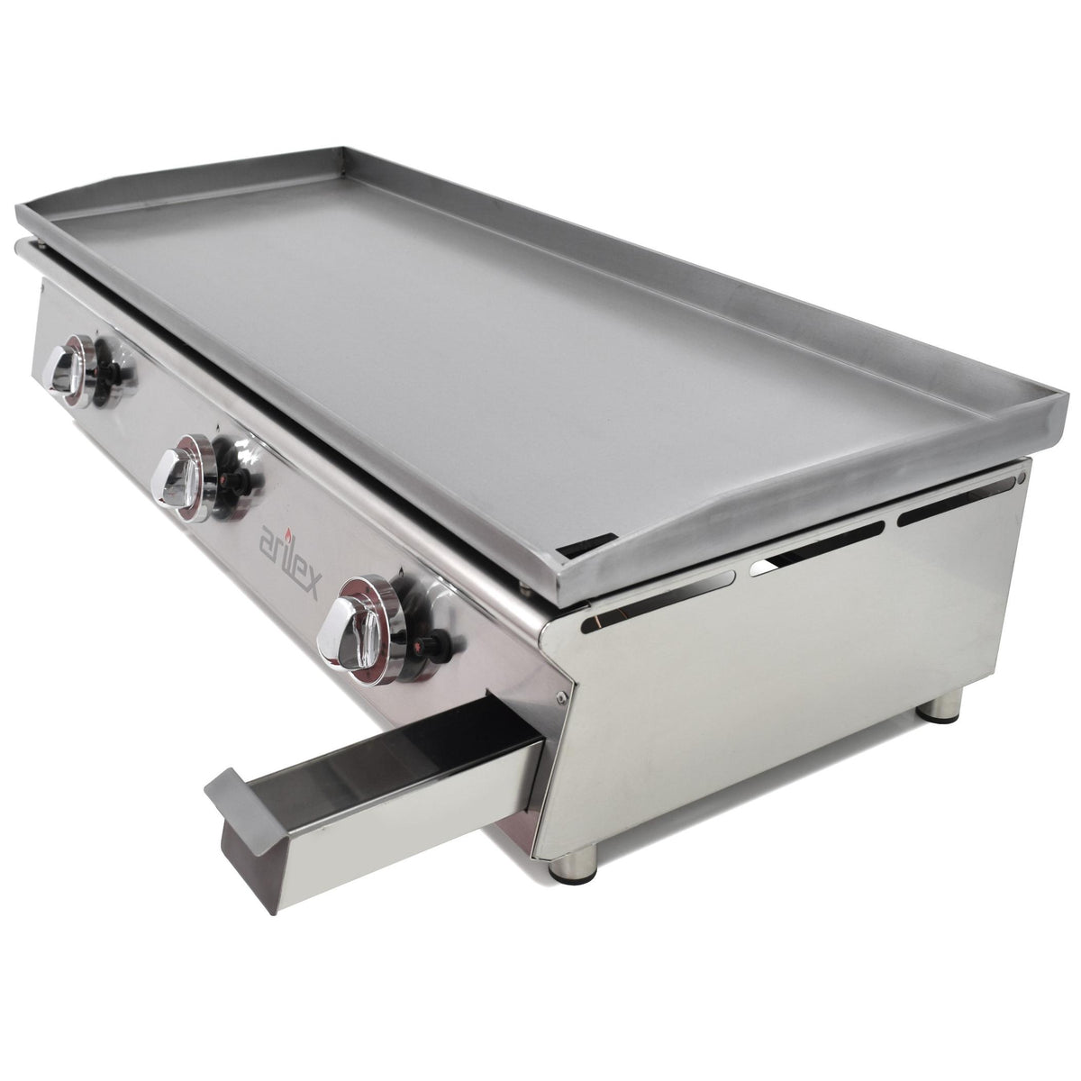 PLANCHA A GAS 100cm EN ACERO LAMINADO DE 6mm 100PGLN