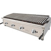 BARBACOA A GAS 130cm PIEDRA VOLCÁNICA CON PARRILLA INOXIDABLE REGULABLE EN 3 ALTURAS LÍNEA 600 130BAR