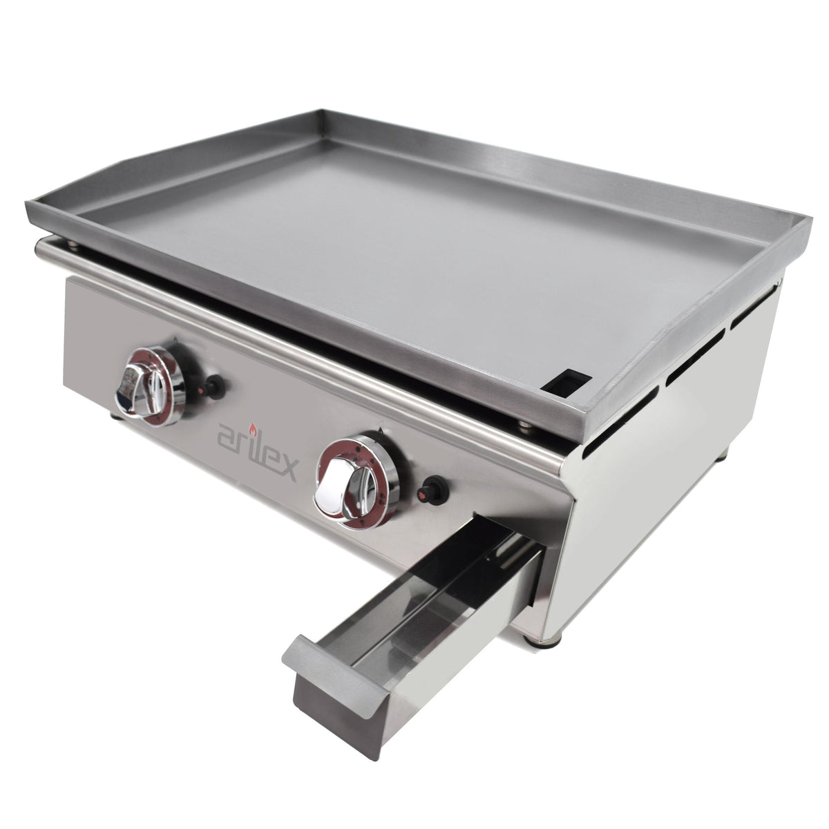 PLANCHA A GAS 60cm EN ACERO LAMINADO DE 6mm 60PGLN