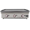 PLANCHA A GAS 80cm EN ACERO LAMINADO DE 6mm 80PGLN