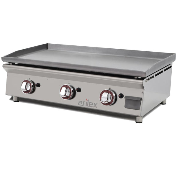 ARILEX - PLANCHA A GAS 80cm EN ACERO LAMINADO DE 6mm 80PGLN