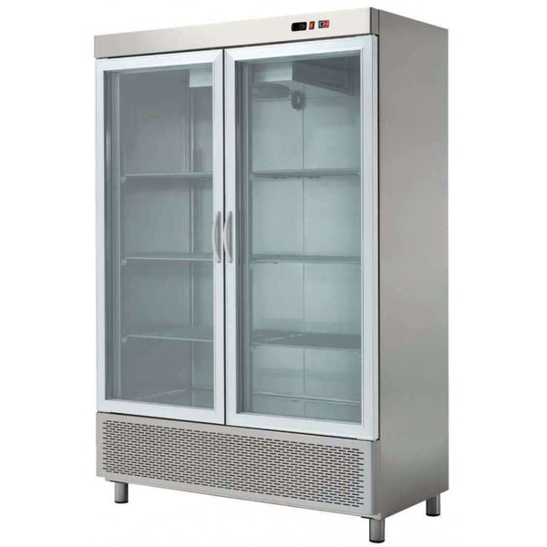 CLIMAHOSTELERIA - ARMARIO SNACK REFRIGERADO - 2 PUERTAS DE CRISTAL - FONDO 726 DE 1388x726x2067MM CORDOBA ARCH-1202V