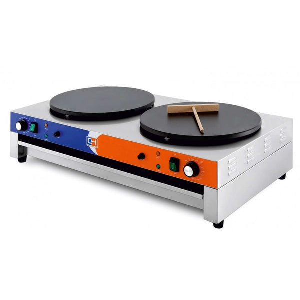 CLIMAHOSTELERIA - CREPERA ELÉCTRICA DOBLE 3+3KW 890X490X220H MM PEKÍN EC-2