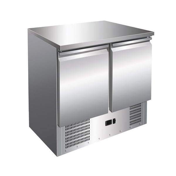 CLIMAHOSTELERIA - MESA GN1/1 2 PUERTAS REFRIGERADA COMPACTA DE 900 X700 X860H MM PEKIN S901