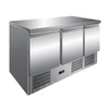 MESA GN1/1 3 PUERTAS REFRIGERADA COMPACTA DE 1365 X700 X860H MM PEKIN S903TOP