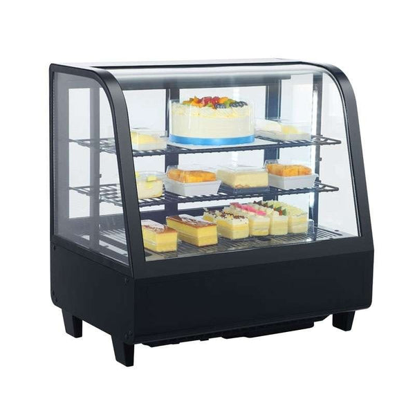 CLIMAHOSTELERIA - VITRINA REFRIGERADA SOBREMESA 100 LITROS NEGRO DE 682 X450 X675H MM LÍNEA PEKÍN XCW-100L-N