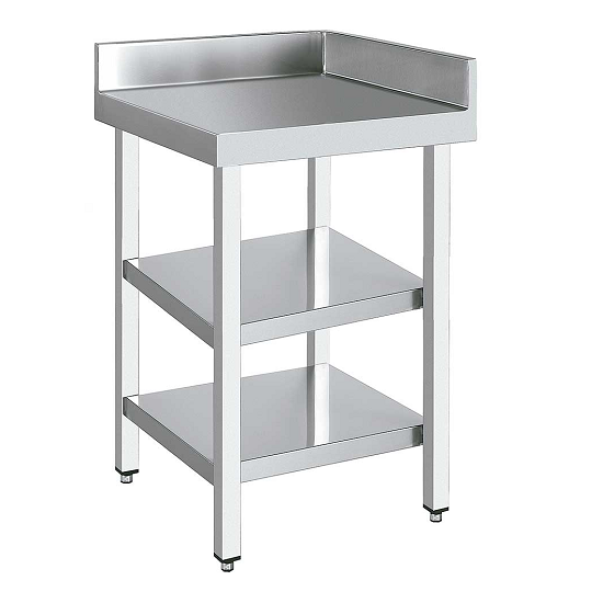 DISTFORM – MESA ANGULAR GAMA 600 CON 2 ESTANTES – FONDO 60CM